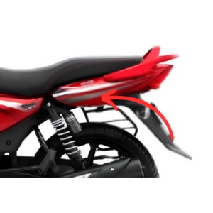 Tail Cover Seat Left Side Volcano Red For TVS Phoenix