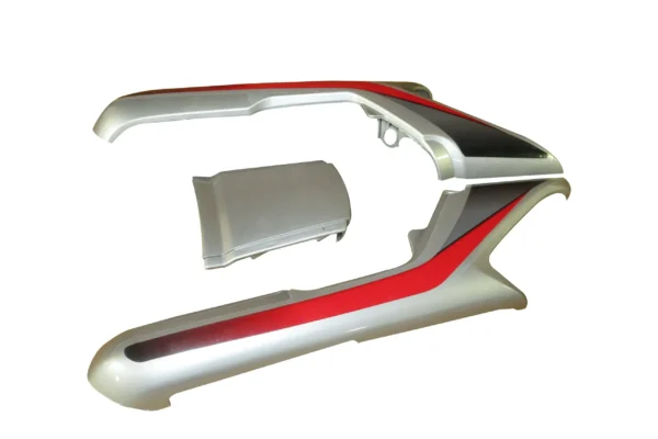 Tail Panel/seat Cowl-hero Cd Deluxe N/m Silver (red Stk)