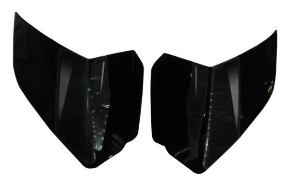 Tank Side Cover/panel Set (lh+rh)-bajaj Pulsar 150/180cc Ug-7 Black/silver