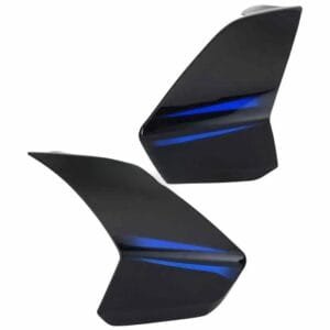 Tank Side Cover/panel Set (lh+rh)-bajaj Pulsar Digital Ug6 Black (blue Stk)