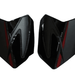 Tank Side Cover/panel Set (lh+rh)-bajaj Pulsar Ug-8 150/180 Black (red Stk)