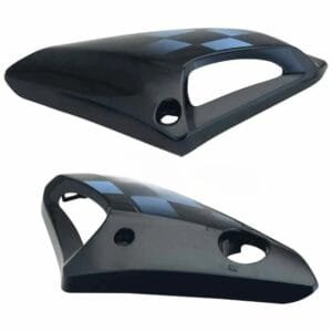 Tank Side Cover/panel Set (lh+rh)-hero Honda Glamour N/m Black (blue Stk)