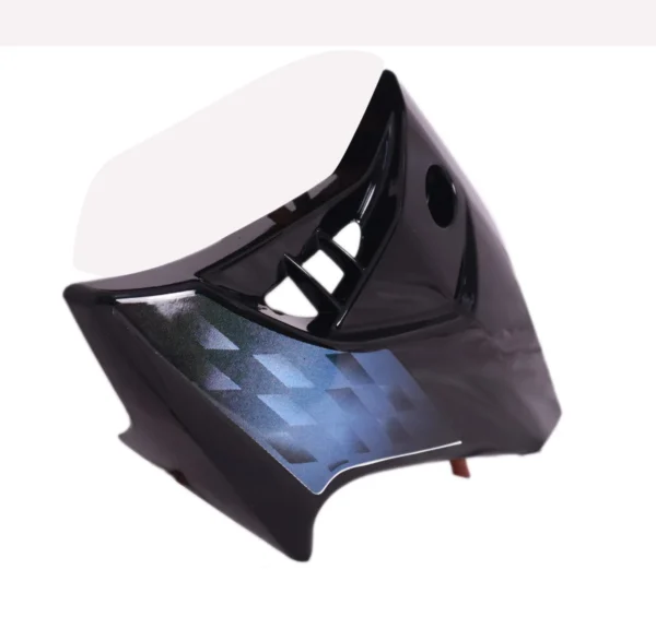 Tank Side Cover/panel Set (lh+rh)-hero Honda Glamour N/m (type-4) Black (blue Stk)