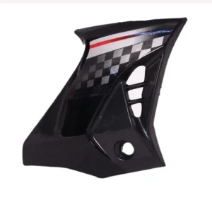 Tank Side Cover/panel Set (lh+rh)-hero Honda Glamour N/m (type-6) Black (grey Stk)