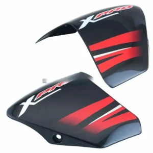 Tank Side Cover/panel Set (lh+rh)-hero Passion Xpro Black (sport Red Stk)
