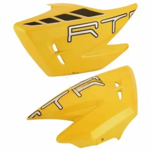 Tank Side Cover/panel Set (lh+rh)-tvs Apache Rtr 180cc Yellow