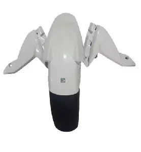 TVS Front Mud Guard For Apache Rtr White