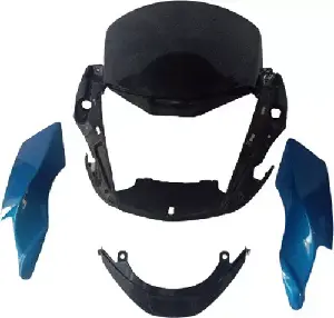 Headlight Visor For Motocorp Passion Pro Blue Uf184b