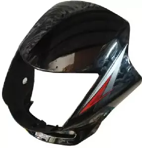 Honda Headlight Visor For Shine Black & Red Uf151a