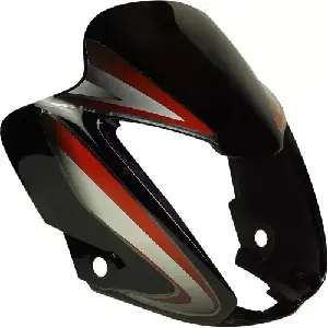 Hero Headlight Visor For Splendor Nxg Black & Red Uf133b
