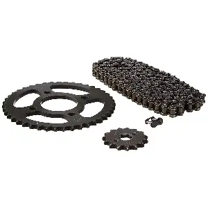 Uno Minda Ch-1017 Chain Sprocket Kit R428h Size-124l/15t/43t(4h) For Bajaj Pulsar 180 New (mar'06)