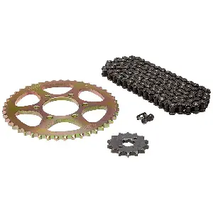 Uno Minda Ch-1029 Chain Sprocket Kit R428h Size-122l/14t/45t(6h) For Bajaj Discover Dts (spoke Wheel)