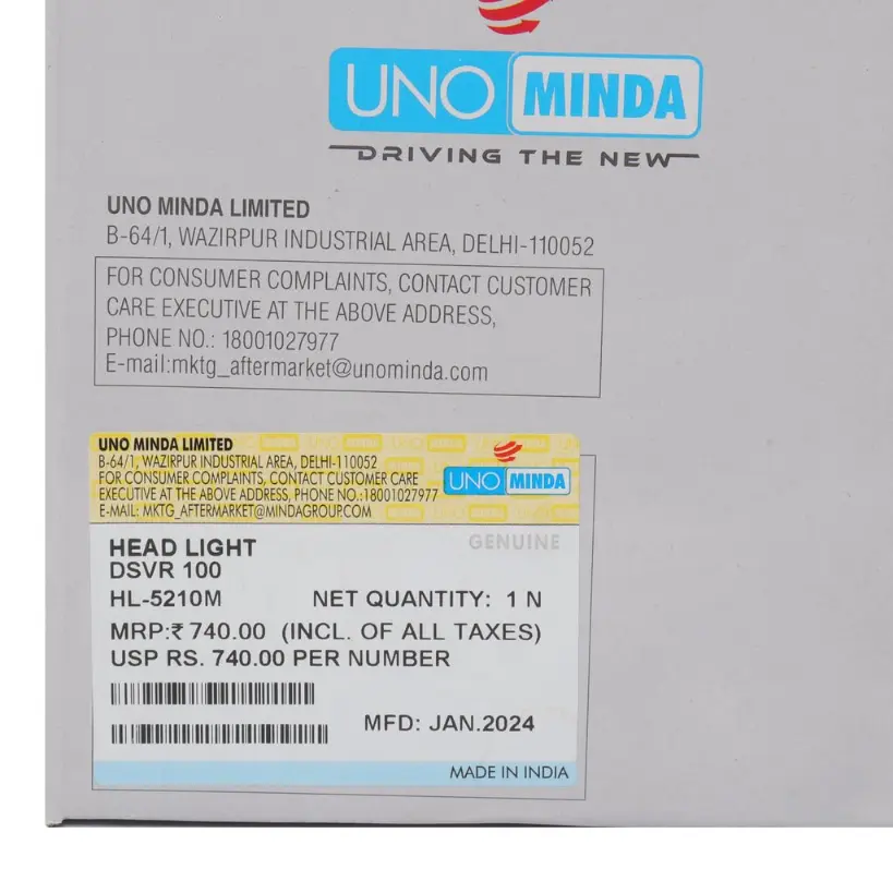 Uno Minda Head Light Assembly For Discover 100 - Image 3