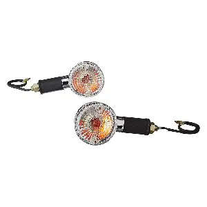 Uno Minda Il-7018c Amber Lens Blinker Lamp Assembly Rear Lh For Royal Enfield Bullet Thunderbird (set Of 2 Pcs)