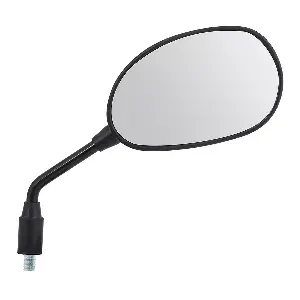 Uno Minda Rv-5005r Rear View Mirror With Adaptor For Hero Splendor (new Model), Passion (black)