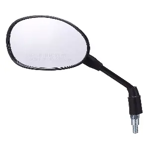 Uno Minda Rv-5006l Rear View Mirror Shatterproof Glass For Hero Splendor Plus (black)