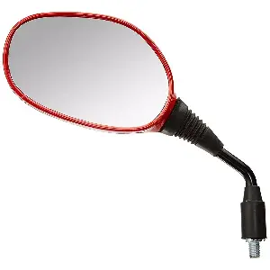 Uno Minda Rv-5011l shatterproof Rear View Mirror (sports.red) For Hero Glamour