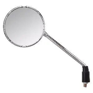 Royal Enfield Uno Minda Rv-6002r Rear View Mirror Shatterproof Glass For Reml Enfield Classic (chrome Finish)