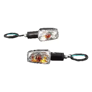 Uno Minda Td-5012gr Natural Lens Blinker Lamp Assembly Rear Rh For Passion Pro (set Of 2 Pcs)