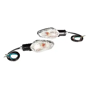 Uno Minda Td-5012j Natural Lens Blinker Lamp Assembly Rear Lh/rh For Passion Pro New Model (set Of 2 Pcs)