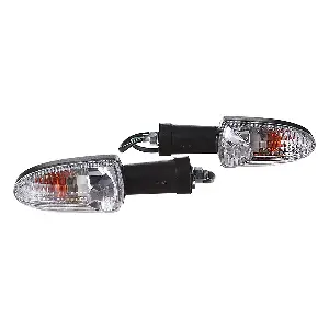 Uno Minda Td-5040cl Natural Lens Blinker Lamp Assembly Rear Lh For Tvs Apache Rtr (set Of 2 Pcs)