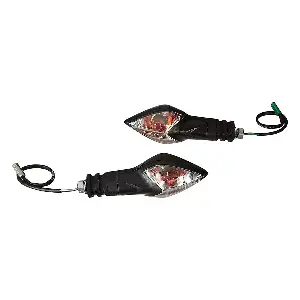 Uno Minda Td-5041 Natural Lens Blinker Lamp Assembly For Bajaj Pulsar 135 Front