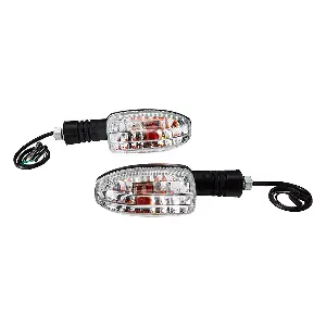 Uno Minda Td-5043g With M10 Bolt Natural Lens Blinker Lamp Assembly For Bajaj Pulsar Dts Rear