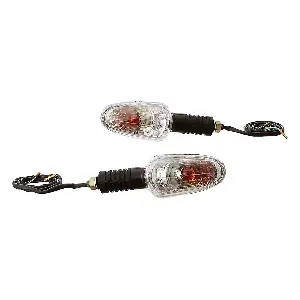 Uno Minda Td-5049c Natural Lens Blinker Lamp Assembly Rear Lh/rh For Tvs Star Sport (set Of 2 Pcs)