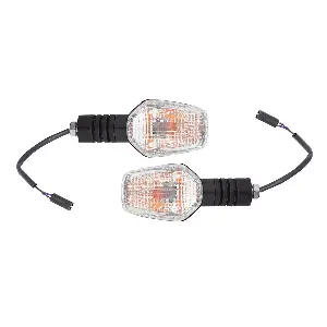 Uno Minda Td-5065 Natural Lens Blinker Lamp Assembly Front Lh/rh For Tvs Radeon (set Of 2 Pcs)