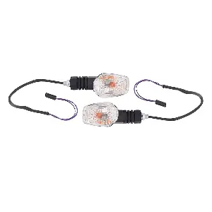 Uno Minda Td-5065a Natural Lens Blinker Lamp Assembly Rear Lh/rh For Tvs Radeon (set Of 2 Pcs)