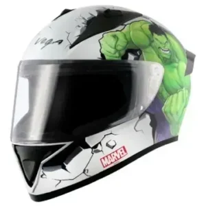 Vega Bolt Marvel Hulk Edition White Green Helmet