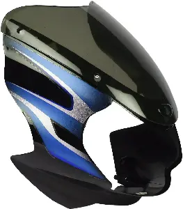 Visor For Discover 125 Om Black Blue
