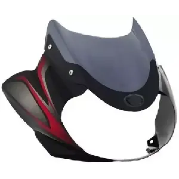 Visor For Discover 150cc Black & Red