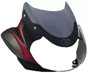 Visor For Discover 150cc Black & Red