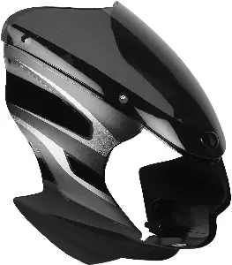 Visor For Discover125 Om Black Grey