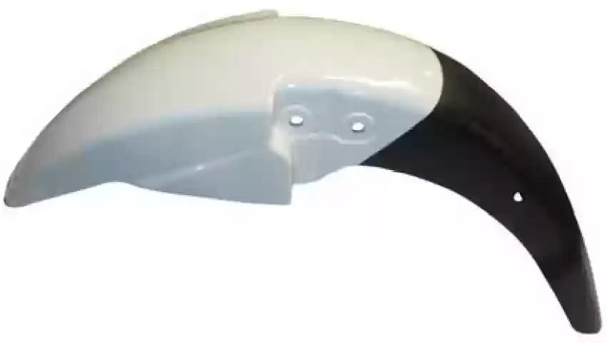 White Tvs Star Sport Om Front Mudguard